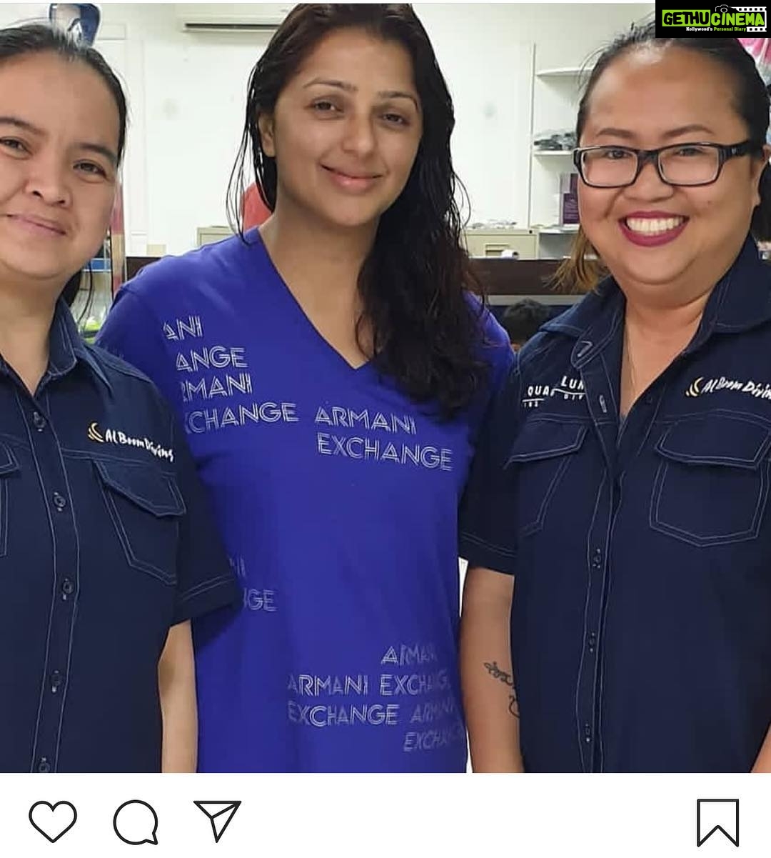 Bhumika Chawla Instagram - Team from Al boom ... Thank you Al Boom for a wonderful diving experience