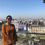 Bhumika Chawla Instagram – Eiffel Tower behind … reaching there step by step 😎