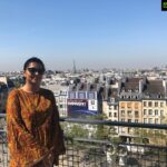 Bhumika Chawla Instagram - Eiffel Tower behind ... reaching there step by step 😎