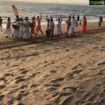Bhumika Chawla Instagram – It’s nice to hear them on the beach 🙏 Hare Rama Hare Krishna
