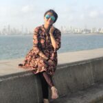 Bhumika Chawla Instagram – Marine Drive …. Mumbai … Life in the fast lane … slowing down a few moments  to enjoy … the breeze and vastness of sea and life here