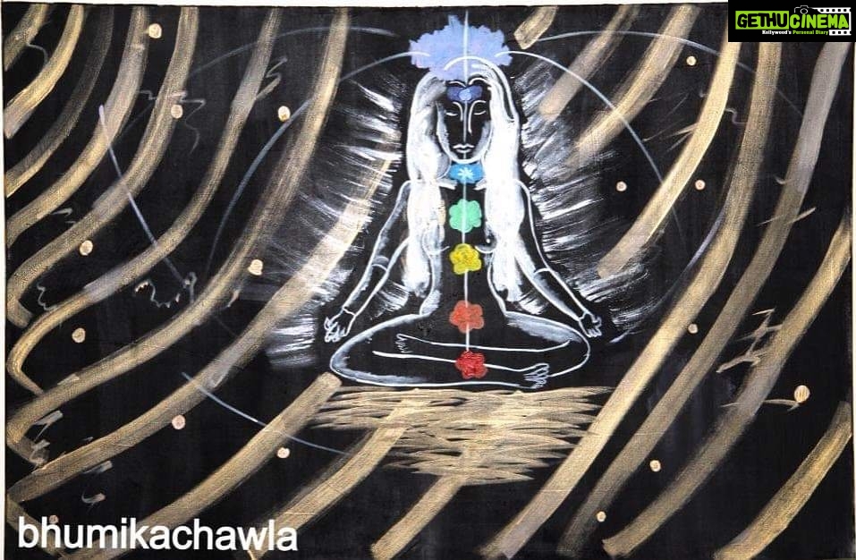 Bhumika Chawla Instagram - Another painting ... done by me in Dubai