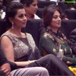 Bhumika Chawla Instagram - With Nikki Galrani --- in Dubai for Siima Awards #