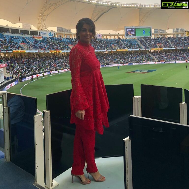 Bhumika Chawla Instagram - At the Cricket Stadium - for the India Pakistan match