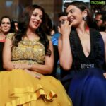 Bhumika Chawla Instagram - Candid moment with Rakulpreet Singh # Filmfare # South
