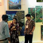 Bhumika Chawla Instagram - With various artists and their wonderful art work # in Dubai