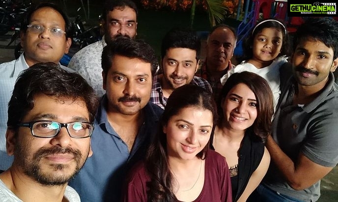 Bhumika Chawla Instagram - With the team of mynTelugu - Tamil film - U Turn # Director Pawan , Narain , Samantha Akkineni , Adhi