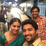 Bhumika Chawla Instagram - During the shooting of MCA # Nani and me # good times #