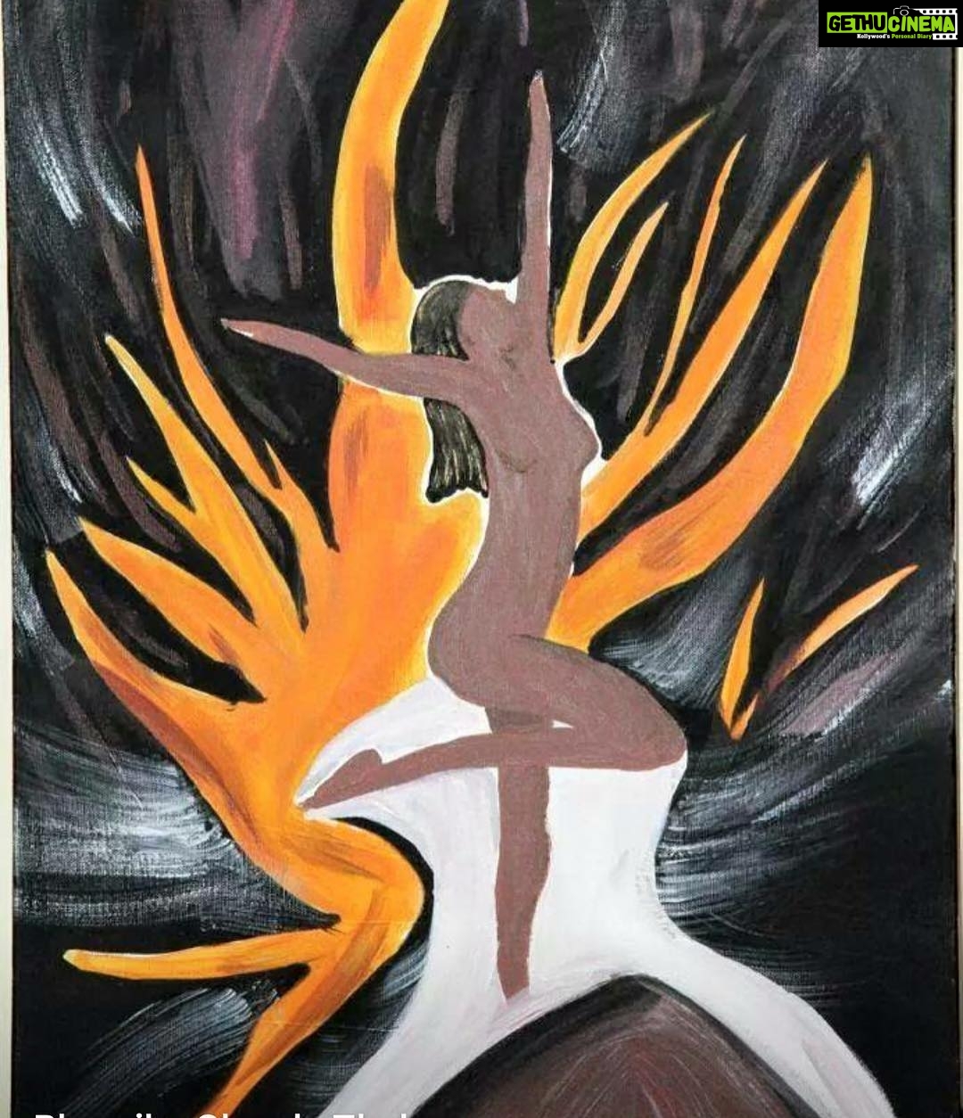 Bhumika Chawla Instagram - A painting I had made a few years ago #in Dubai #