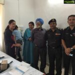 Bhumika Chawla Instagram - Gifted a defibrillator machine to The MH ( military hospital ) Devlali # Here with The Commandant MH Devlali and the Dr and my parents # Came to know that when the machine is used to revive a heart #7000 watts of current passes through the body Hoping that it helps save a few lives😇