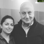 Bhumika Chawla Instagram - During the shoot of M S Dhoni with Anupam Kher Sir # ranchi # Bhumika Chawla # bollywood actress #