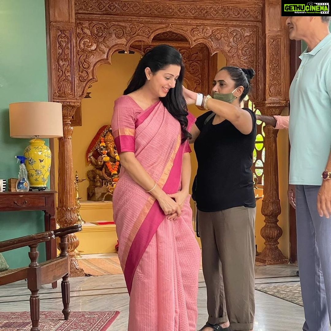 Bhumika Chawla Instagram - That’s a wrap for Mangaldeep 🙏#pujawithmangaldeep