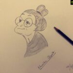 Bhumika Chawla Instagram - Tried my hand at sketching after a long time ...