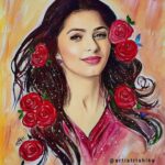 Bhumika Chawla Instagram - #Repost @artistrishika with @make_repost. Thank you for this it’s beautiful 🙏🌸 ・・・ Wishing you a very special birthday and a wonderful year ahead! @bhumika_chawla_t 🎂💝🎉🎊💐🌼