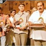 Bhumika Chawla Instagram – Look what one found —2003 Nandi award for  Okkadu with  Mahesh Babu and Dir . Gunashekhar and Producer M.S Raju