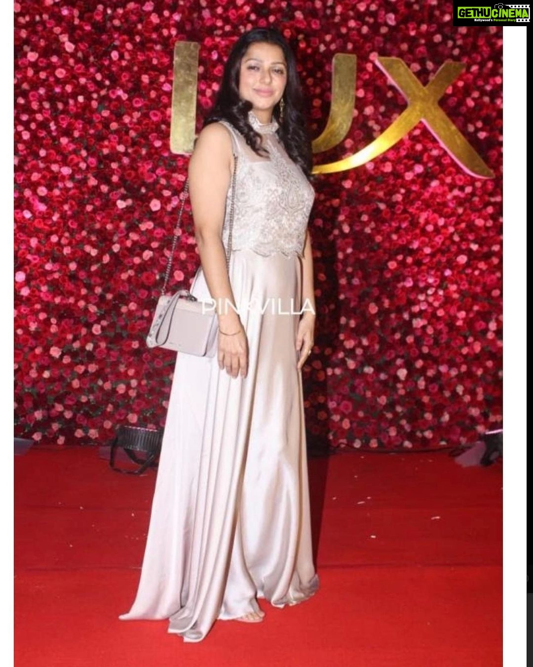 Bhumika Chawla Instagram - For the Zee Awards Telugu in Hyderabad 🌸