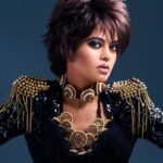 Bindu Madhavi Instagram - Makeup hair n styling - @rachelstylesmith #stylesmith 📷-@kapil_ganesh #templejewellery