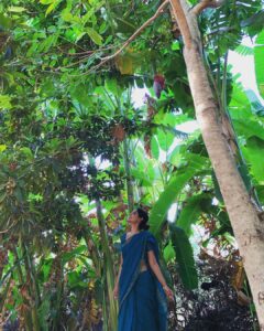 Bindu Madhavi Instagram - Your farm tells a story🌴🌾 #farmerschild #farmlife #organic