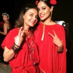 Bindu Madhavi Instagram - There is a shade of red for every women- Audrey Hepburn. In @asmitamarwadesign n with @asmitamarwa. Makeup and hair by this champ @danam_mua, #sifa #backstage #ramp