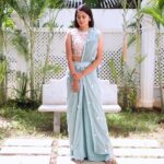 Bindu Madhavi Instagram - Outfit - @SmritiJhunjhunwalaOfficial Earrings & Bangle - @AmrapaliJewels Make Up - @AnithaSridharMakeup Hair - @BeautyMaven_ Photography - @Balakumaran_me Styled by @Blueprint_By_Navya_Divya & @DesignByBlueprint