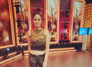 Bindu Madhavi Instagram - Styled by chaitu @chaitanyarao_official...... hair n makeup @pinkylohar #dance #jfwawards #showtime