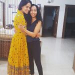 Bindu Madhavi Instagram - Happiness is...... annoying your sister by being taller than her😜 @varshagovindu