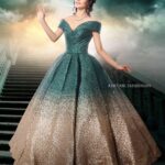 Bindu Madhavi Instagram - Was excited to be in the shoes (glass😋) of one of my fav childhood fairy tale...... CINDERELLA..... be courageous and kind.... @karthiksrinivasan007 @karthikhema Thanku for making me part of ya calander once upon a time.... makeup n hair- @rachelstylesmith rachu, 😘🤗🤗🤗. Styling- @shilpathestylist. Dress- @shinycinderella