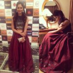 Bindu Madhavi Instagram - For #nachathiravizha2018 curtain raiser, wore this lovely outfit by @vivekarunakaran, thanks Vivek🤗styled by @sunilkarthik87 accessories and clutch @amrapalijewels Kuala Lumpur, Malaysia