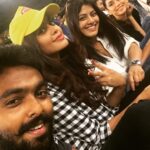 Bindu Madhavi Instagram - Selfie from the stadium..... @varusarathkumar @aditiraohydari @gvprakash Bukit Jalil National Stadium