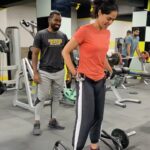 Bindu Madhavi Instagram – Sore today, strong 2mr #legday @coachhariprasad