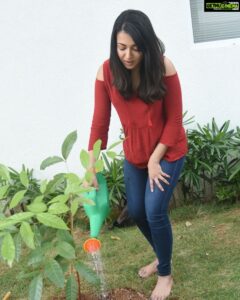 Catherine Tresa Instagram - I've accepted  the #HaraHaiTohBharaHai #GreenindiaChallenge and planted 3 saplings at home ☺️.
I can't stress enough on the need for us to plant more trees considering the rate at which we are chopping them down. 
Thank you Santosh garu for coming up with this initiative. Also nominating @worldofsiddharth @atharvaamurali @aryaoffl
to plant 3 trees & continue the chain. 

Requesting all of you to also do your bit and plant a tree wherever you can☺️
#treesgiveusoxygen #plantasapling