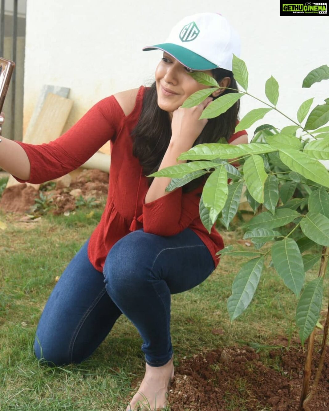 Catherine Tresa Instagram - I've accepted the #HaraHaiTohBharaHai #GreenindiaChallenge and planted 3 saplings at home ☺️. I can't stress enough on the need for us to plant more trees considering the rate at which we are chopping them down. Thank you Santosh garu for coming up with this initiative. Also nominating @worldofsiddharth @atharvaamurali @aryaoffl to plant 3 trees & continue the chain. Requesting all of you to also do your bit and plant a tree wherever you can☺️ #treesgiveusoxygen #plantasapling