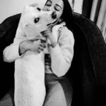 Catherine Tresa Instagram - Welcome home hug from Cooper 😂😂. He always makes sure I know im missed 🤗
