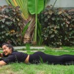 Catherine Tresa Instagram - #letuscenterourselves Swipe to the last picture to see what yoga does to me ☺️😁. Happy me on #internationalyogaday #breathe #bodymindandsoul #peace