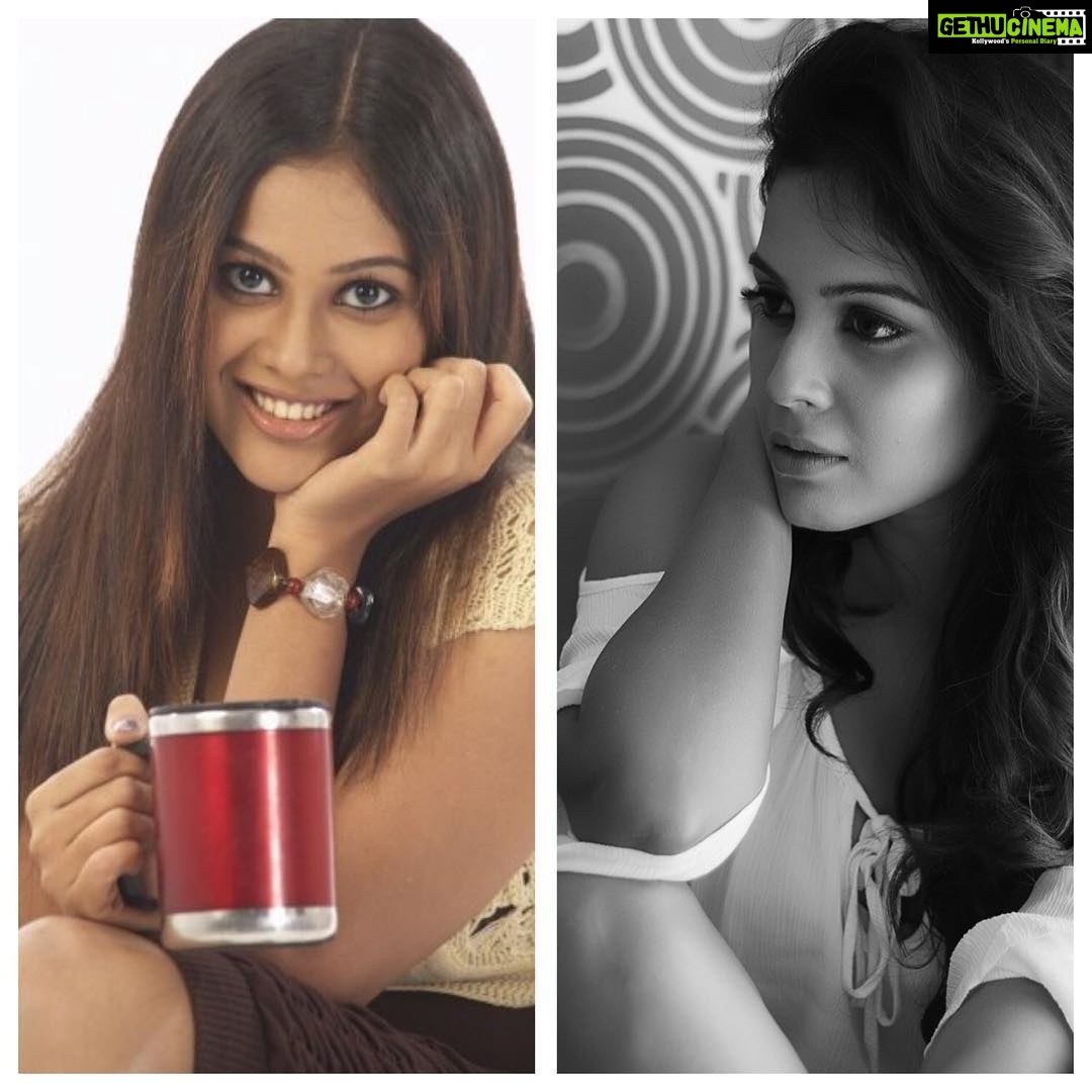Chandini Tamilarasan Instagram - From my very first photoshoot to one of my favourite photoshoot’s till date .. Time flies .. started as a young teen and it’s Been one hell of a journey so far ... The best is yet to come😘😘 #10yearschallenge #2008-2018 #lovemyjob #lovelife