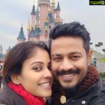 Chandini Tamilarasan Instagram - Celebrating the 10th New Year’s Eve with you baby and this year as Husband and wife at @disneylandparis 💃💃💃A decade of togetherness and many more years to come❤️❤️❤️ ...wishing you all a very happy new year , have a wonderful year ahead .. #dreamsdocometrue✨ #lovemylife💕 #happyholidays #2019 #happynewyear