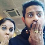 Chandini Tamilarasan Instagram - Goofy Us 😜.. #throwback to one hell of a holiday with my baby 🥰😘.. #memories #hubster #missyou