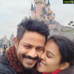 Chandini Tamilarasan Instagram - Celebrating the 10th New Year’s Eve with you baby and this year as Husband and wife at @disneylandparis 💃💃💃A decade of togetherness and many more years to come❤️❤️❤️ ...wishing you all a very happy new year , have a wonderful year ahead .. #dreamsdocometrue✨ #lovemylife💕 #happyholidays #2019 #happynewyear