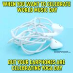 Chandra Lakshman Instagram - 😜🤓 #worldyogaday #worldmusicday #meh