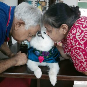 Chandra Lakshman Instagram - Chakku paapa, you have taken a big chunk of our hearts..Appa Amma Akka Gingu and all your friends will miss you 💔💕