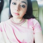Chandra Lakshman Instagram - Saree repeated coz i love it💖..accessorized differently though #repeatcostumesaremything #sareelove #kanchivaramsilk #favouritecolour Chennai, India