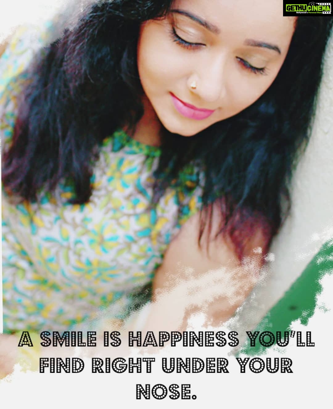 Chandra Lakshman Instagram - #moongirl #smile #stayhappy #💖