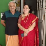 Chandra Lakshman Instagram - #moongirl #😍 #silksarees #sareelove #navarathri #potd #tradition #appa #amma #familygoals