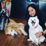 Chandra Lakshman Instagram - Harley-Chakku-Me😍😘🐶 @pets101india @harleyandmehotelfordogs #moongirl #dogsofinstagram #mansbestfriend #🐶 Chennai, India