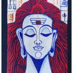 Chandra Lakshman Instagram - Ye..ye..when I start I am unstoppable 😛 So presenting today's art work🎨 My favourite Lord Shiva Mixed medium on canvas #moongirl #art #artoninstagram #lordshiva #painting #artismeditation Chennai, India