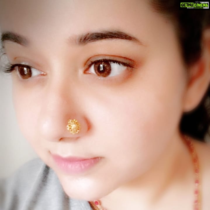 Chandra Lakshman Instagram - Nose pin change=a selfie 😁 #moongirl #nosepin #favouritejewellery #pleasegiftmenosepins😜 #filterselfie