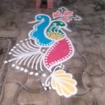 Chandra Lakshman Instagram - #moongirl #diwalidecorations #rangoli #funwithneighbours #celebrations🎉 #familygoals #💖 #🎉 #happydiwali