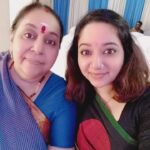 Chandra Lakshman Instagram - The pretty mommy n me 😍 #moongirl #abrandnewday#positivevibes #kanchivaramlove @lakshmanmalathy