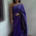 Chandra Lakshman Instagram - Favourite attire💞 #moongirl #sareelove #traditionalwear #silksaree