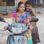 Chandra Lakshman Instagram – #throwback #paasamalar moments with my paasamalar @shamili_varnan